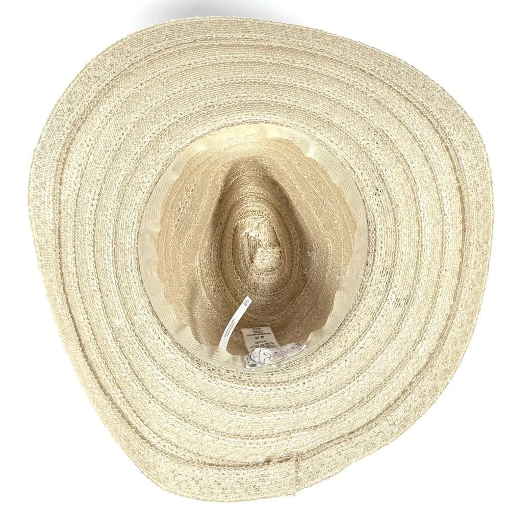 Free People Wide Brim Lace Hat | Packable Summer Sun Hat - Picture 6 of 7